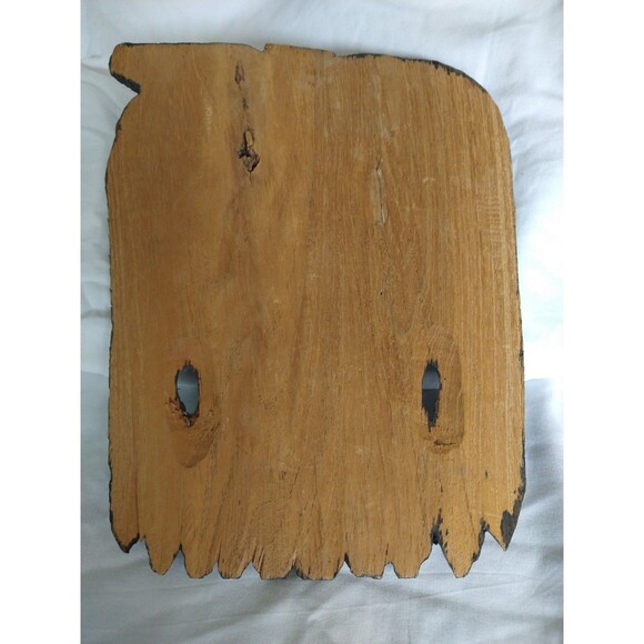 Vintage Jamaican Hand Carved Wood Mask Rasta Art Sculpture 9 x 6.5” Boho Tribal - Picture 13 of 16